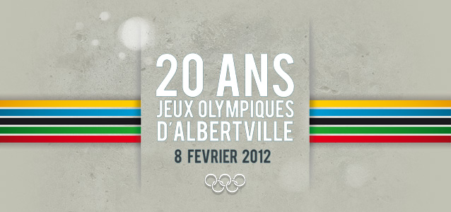 Visuel des 20 ans des Jeux Olympiques d'Albertville