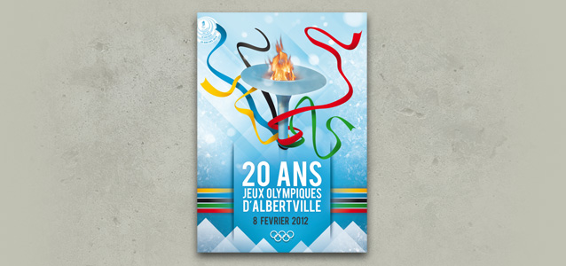 Visuel des 20 ans des Jeux Olympiques d'Albertville