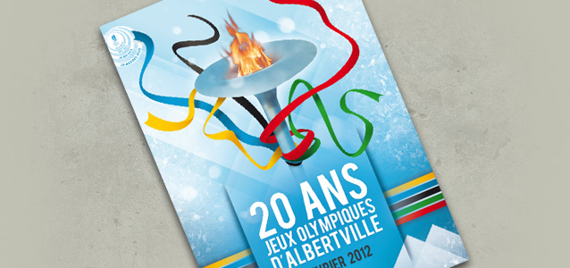 Visuel des 20 ans des Jeux Olympiques d'Albertville