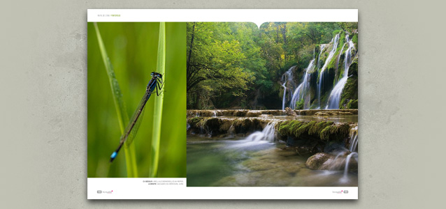 Pages portofolio eau de la brochure du CRT de Franche Comt