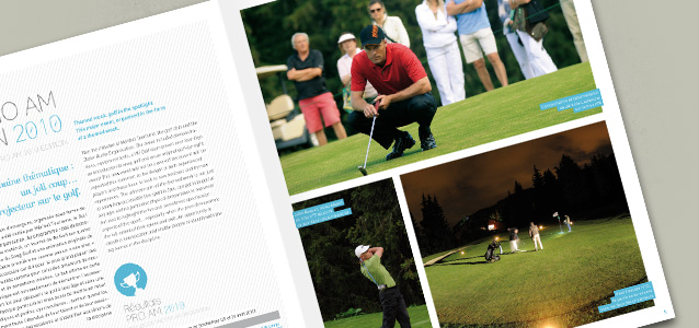 Pages intrieures de la brochure du golf de Mribel 2011