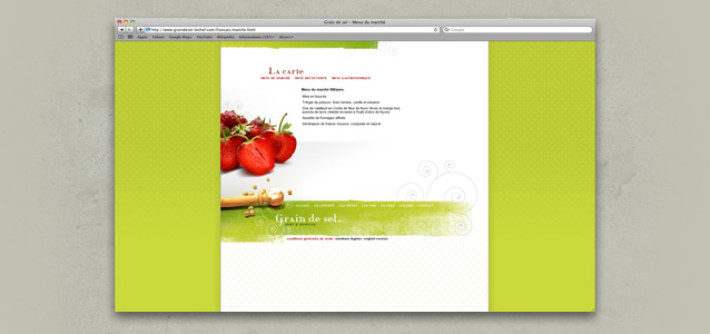 Page page du site Grain de Sel