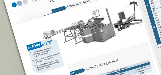 Pages tableaux du Catalogue Lindab 07