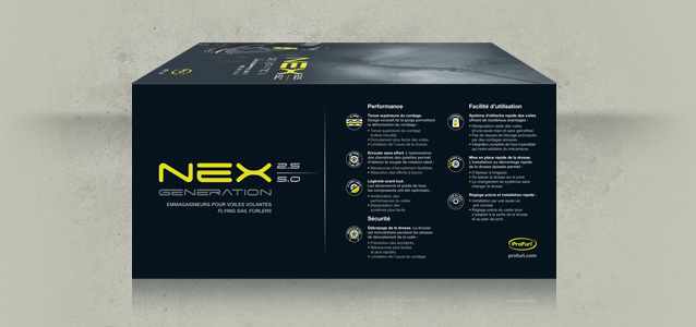 Ct gauche du packaging Nex Generation de Profurl