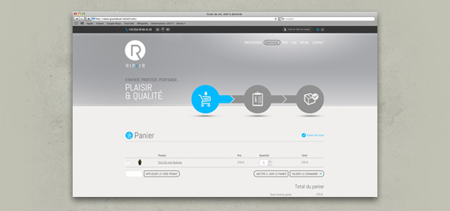 Ripair, site internet