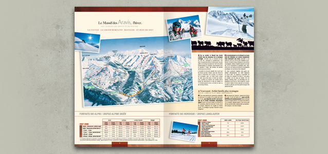 Pages du guide hbergement du Massif des Aravis