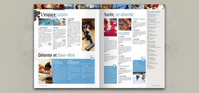 Pages pratiques de la brochure de Villard de Lans